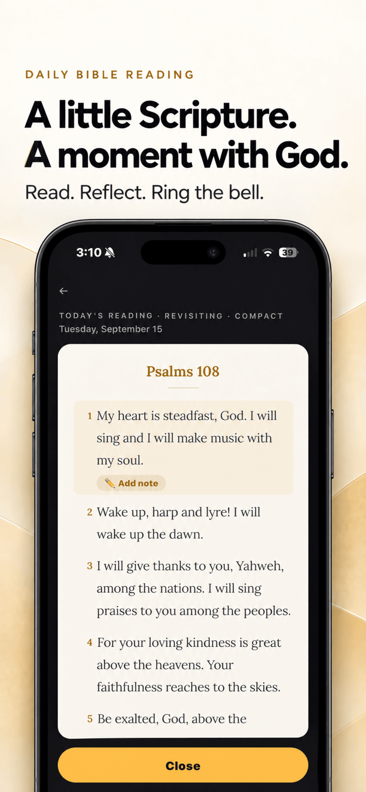 A little Scripture, a moment with God — daily Bible reading