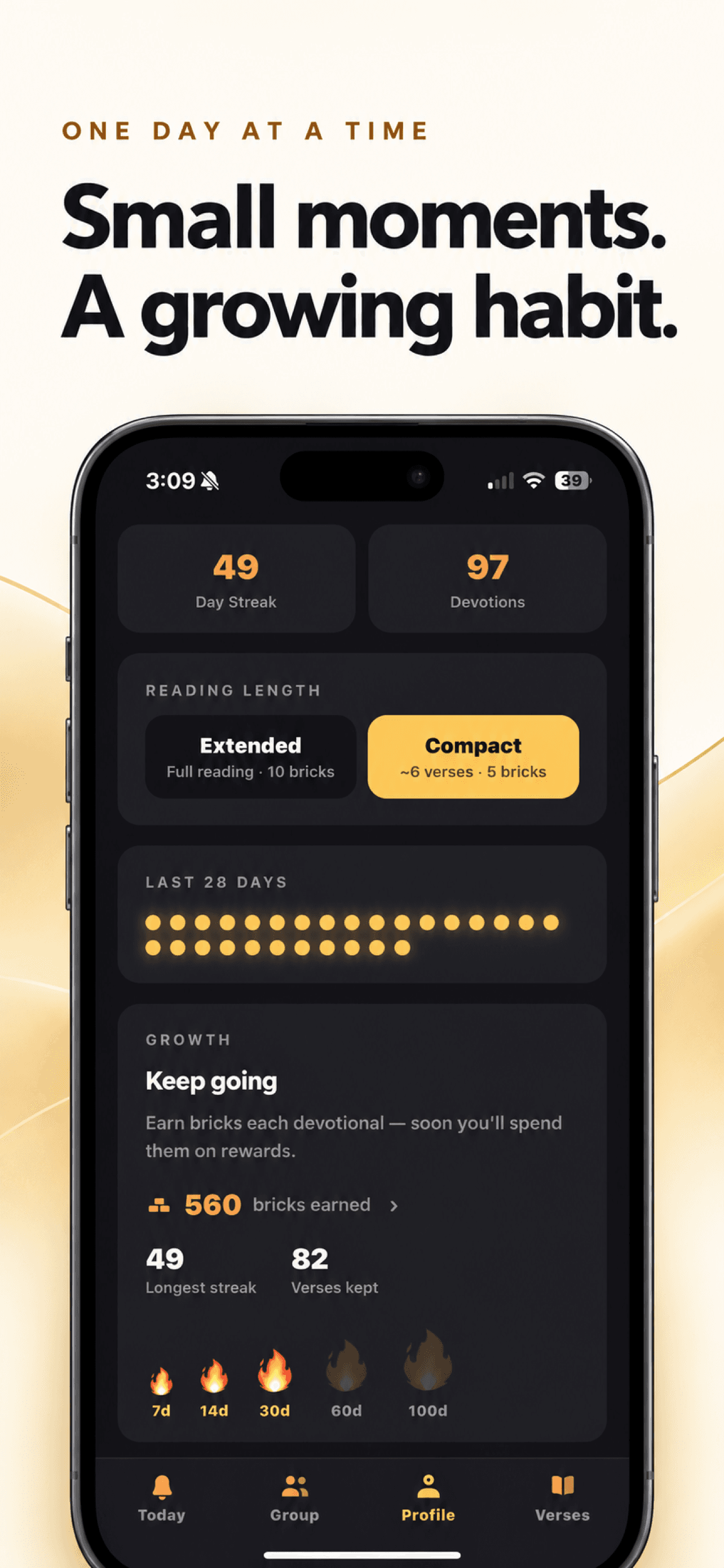 Small moments, a growing habit — progress tracking